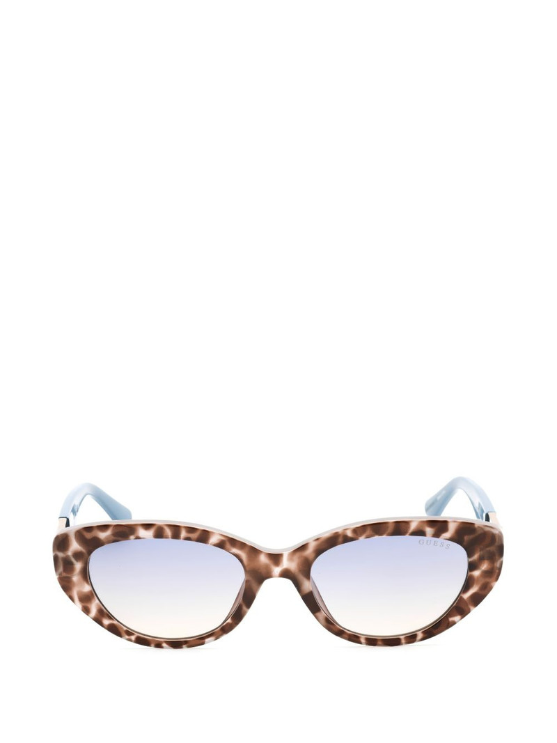 tortoiseshell-effect cat-eye sunglasses 1