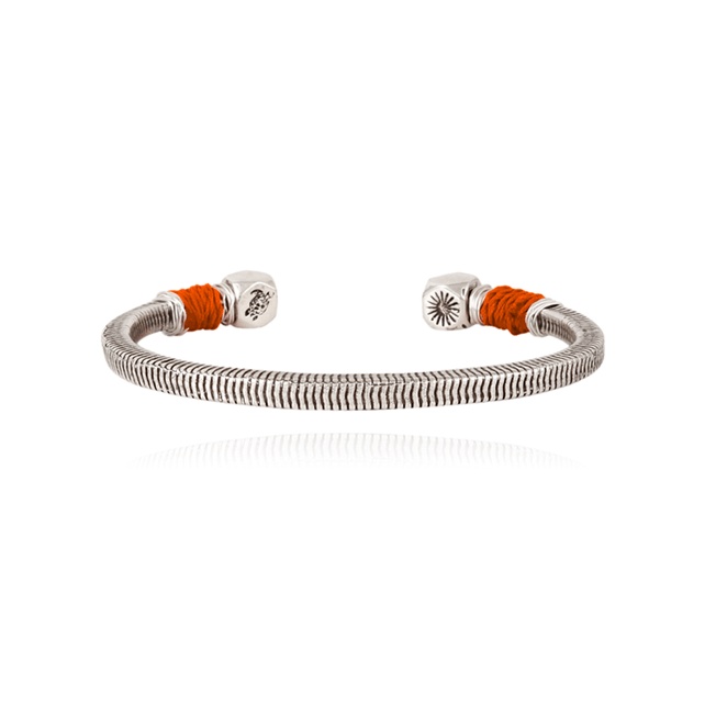 Men silvered Jonc Bracelet - Vilebrequin x Gas Bijoux - 1