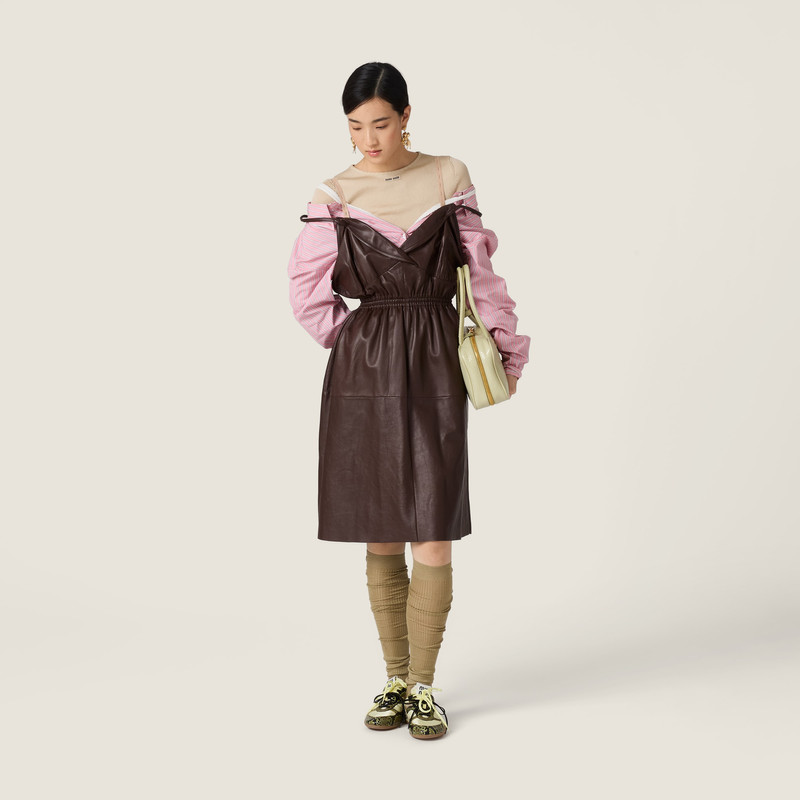 Miu Miu Nappa leather dress outlook
