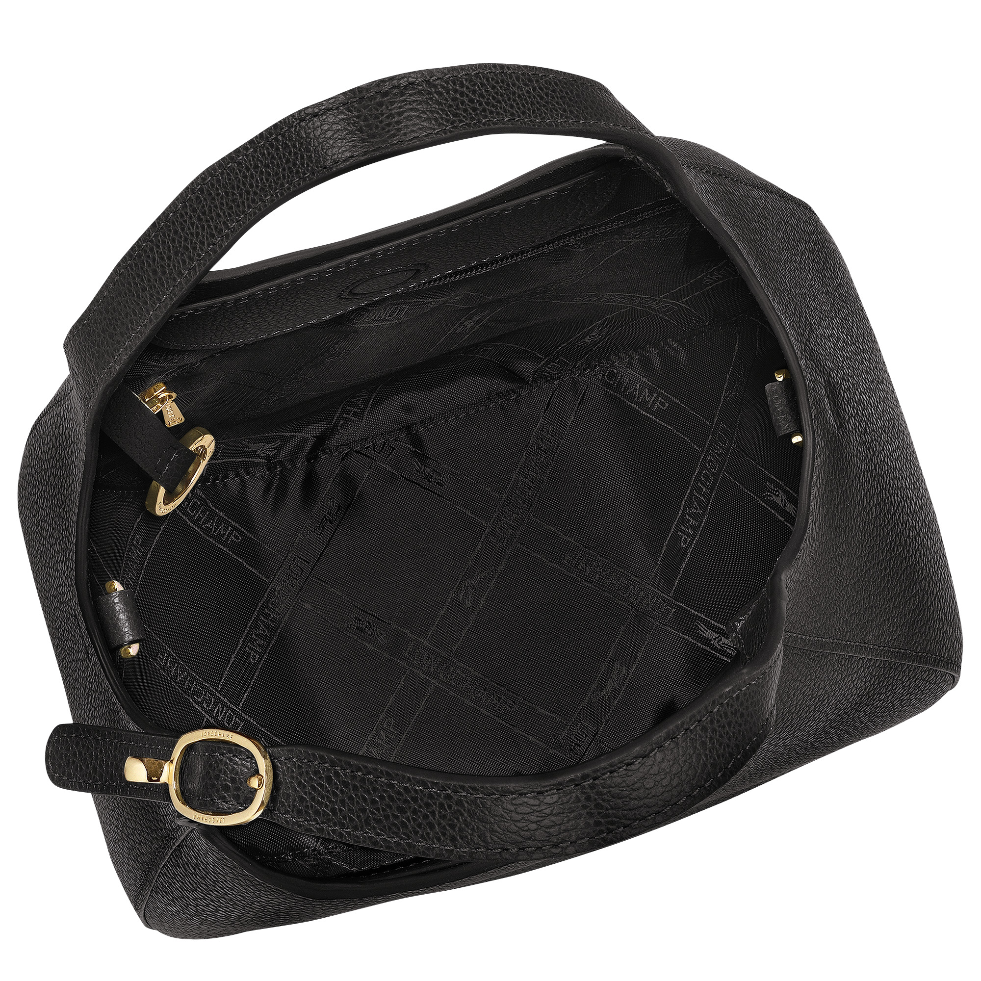 Le Foulonné S Handbag Black - Leather - 6