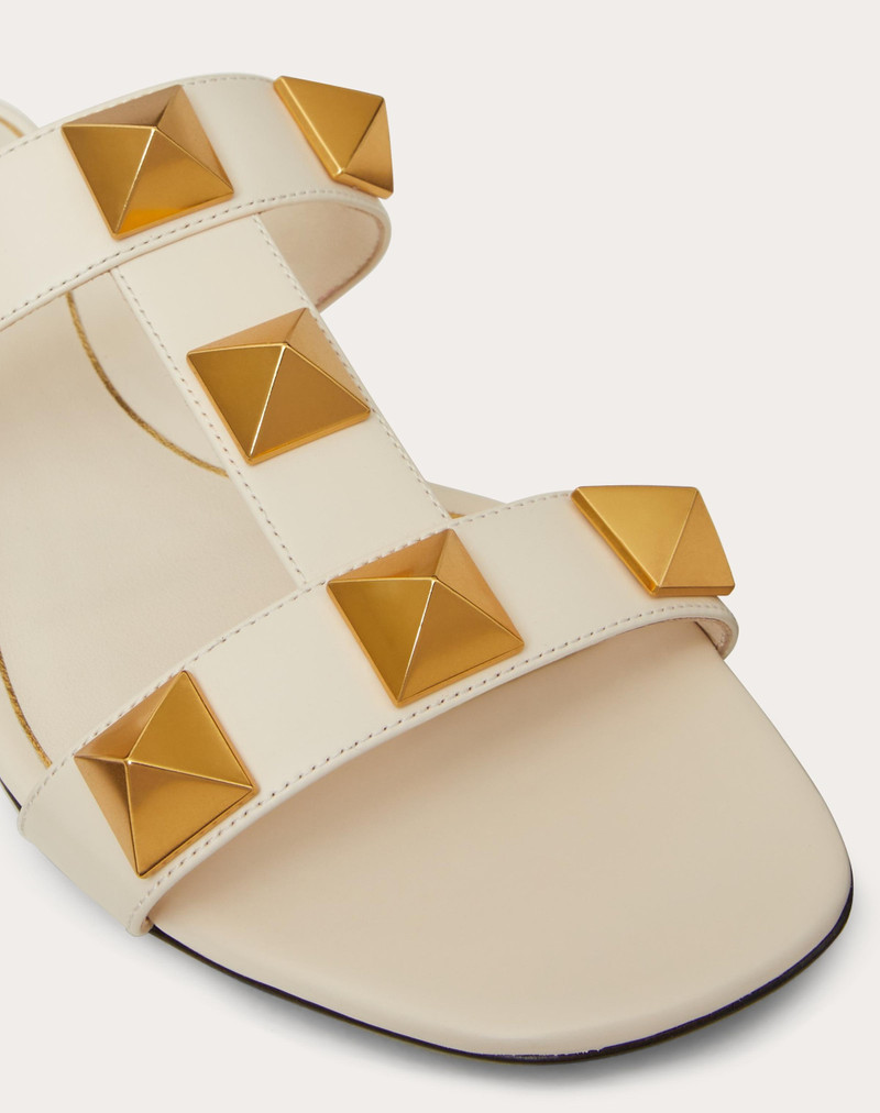 FLAT ROMAN STUD CALFSKIN SLIDE SANDAL 5