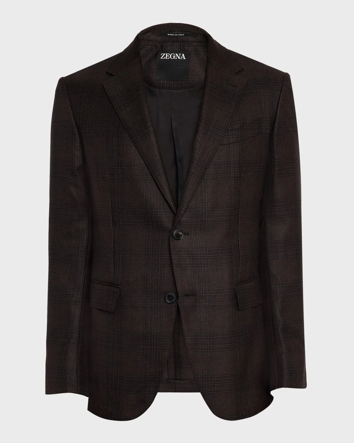 Men's Cashmere and Silk Tonal Plaid Sport Coat - 1