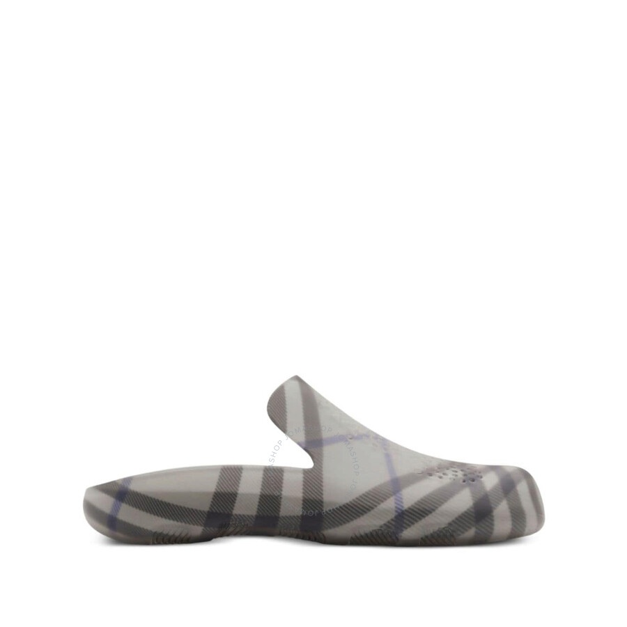 Burberry Checked-Lining Stingray Rubber Clogs - 1