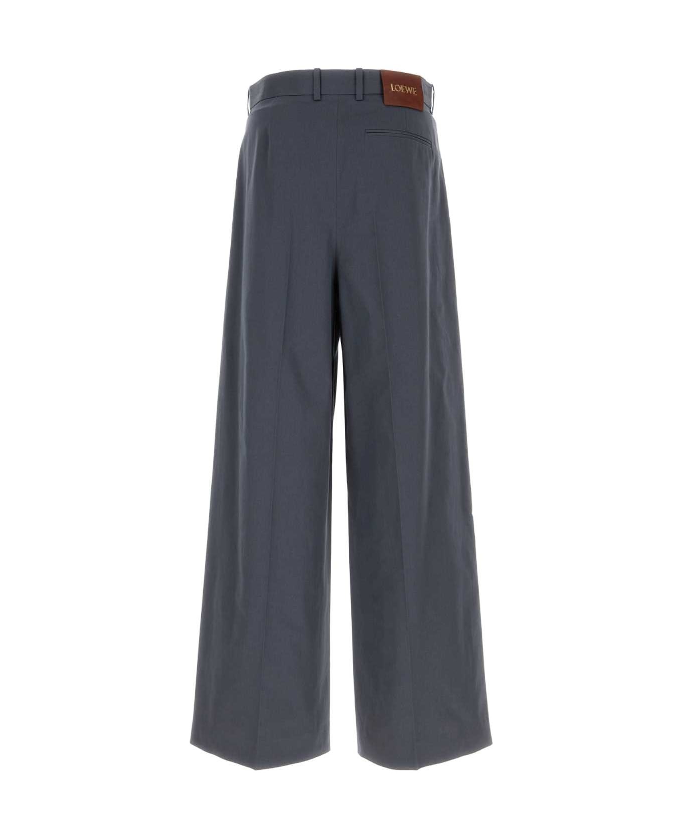 Air Force Blue Cotton Pant - 2