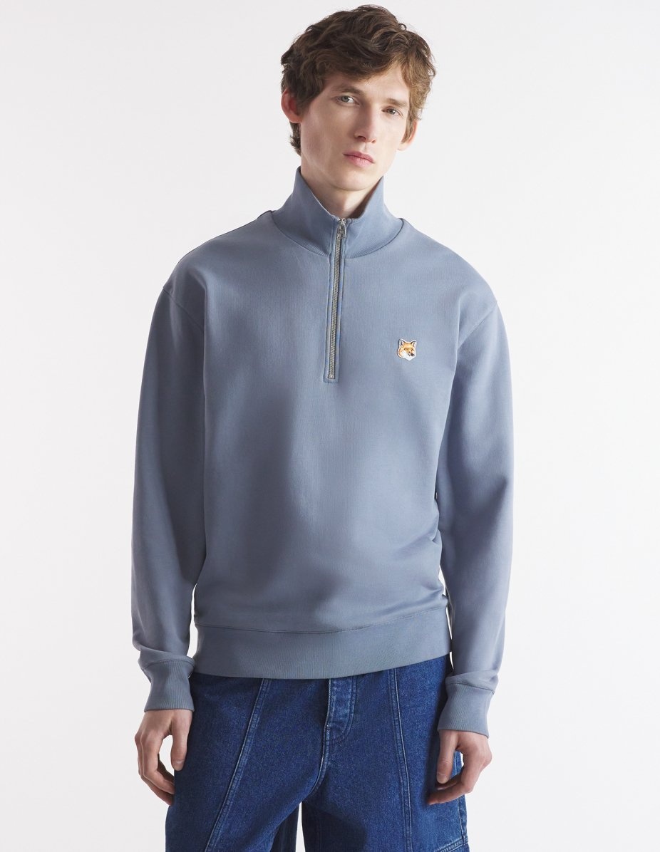 FOX HEAD PATCH COMFORT HALF ZIP SWEATSHIRT - 3