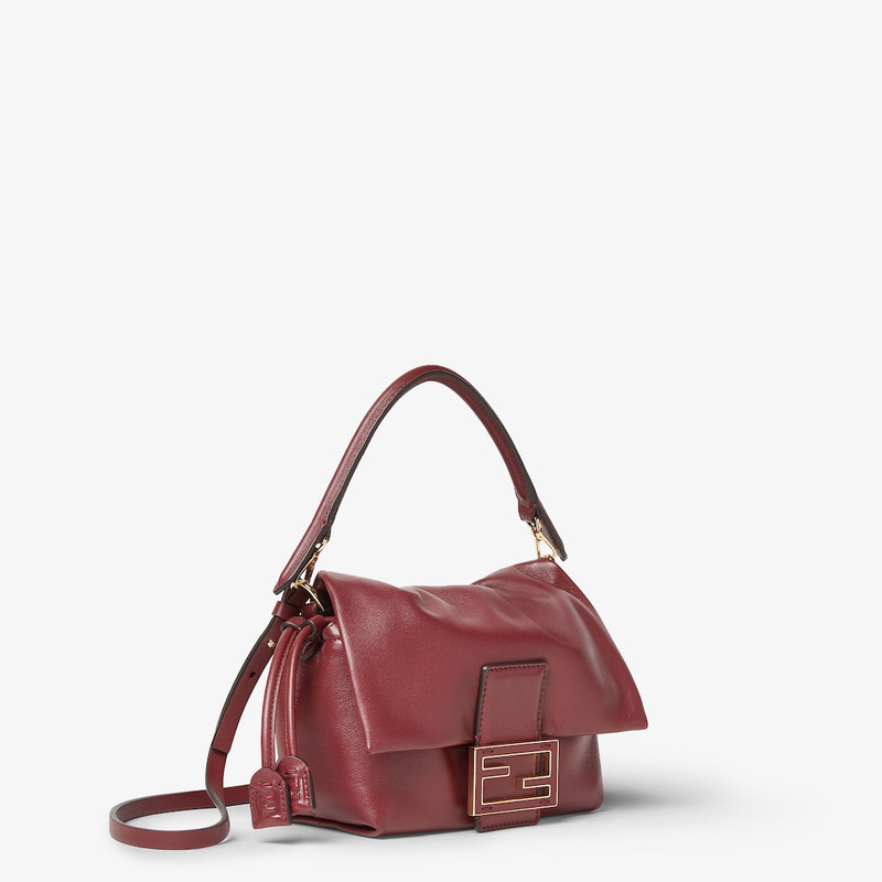Mamma Baguette Small Burgundy nappa leather mini-bag 3