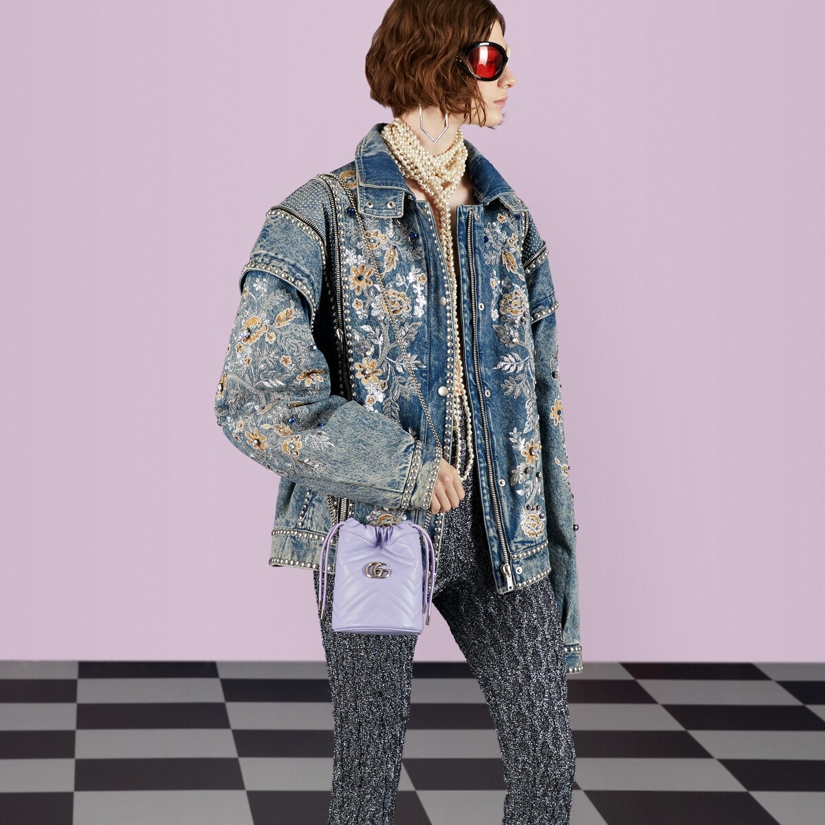 GG Marmont mini bucket bag - 2