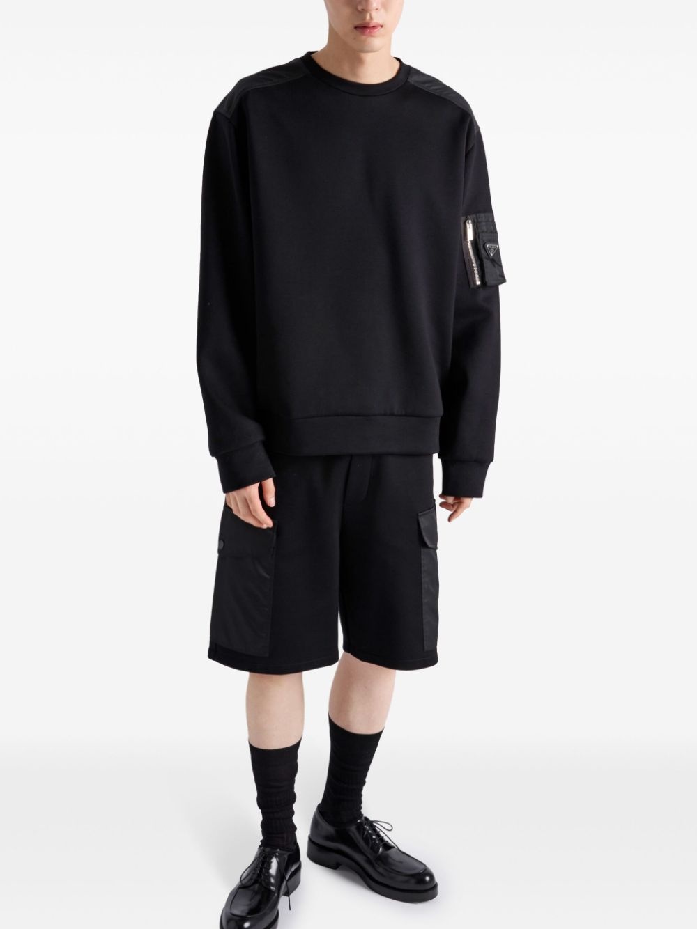 panelled sweatshirt - 4