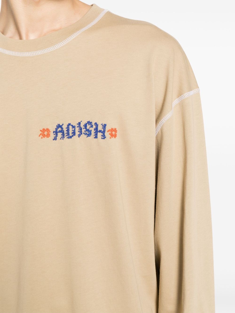 Tatreez logo-embroidered cotton T-shirt - 5