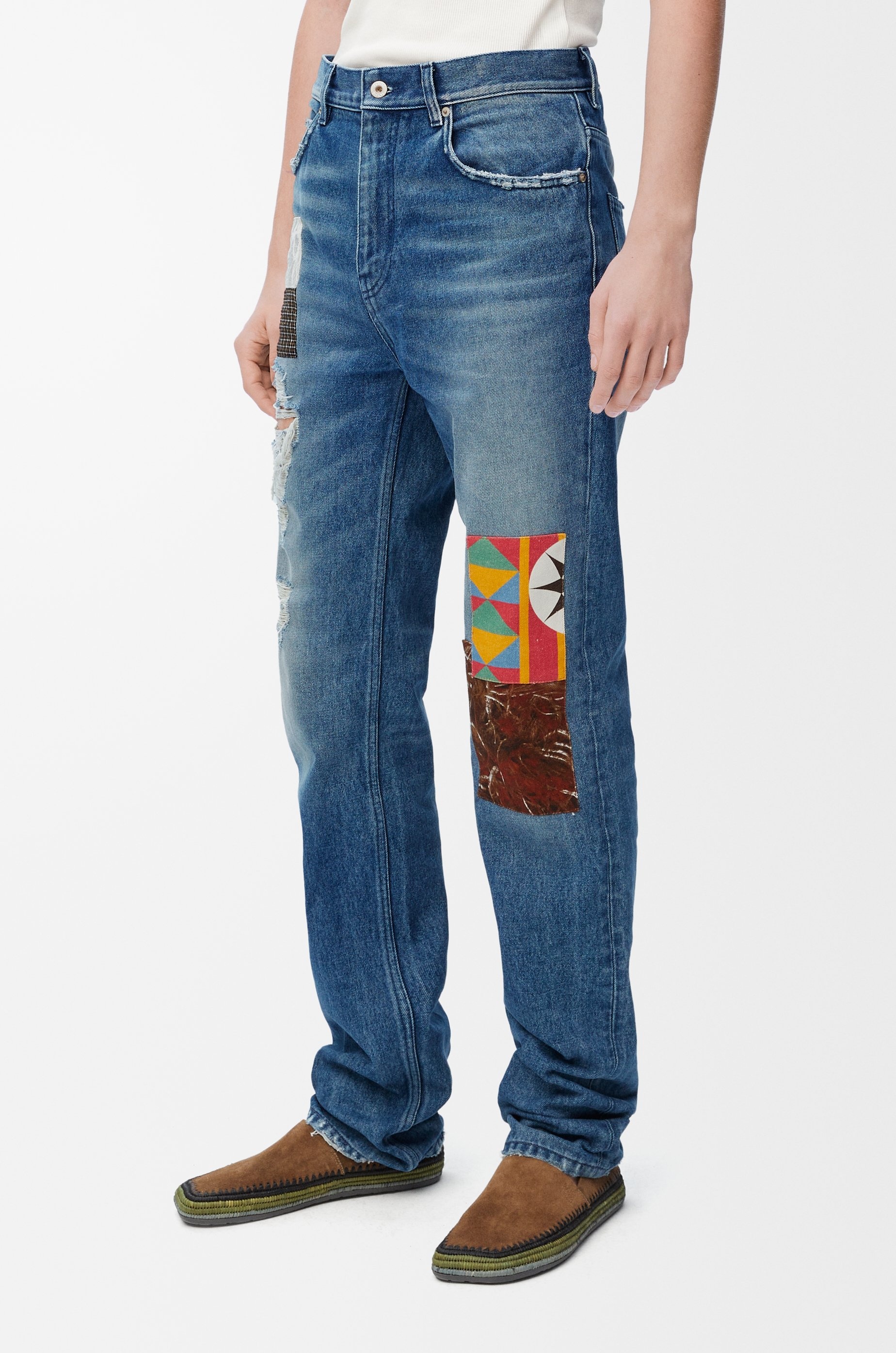 Straight leg jeans in denim - 3