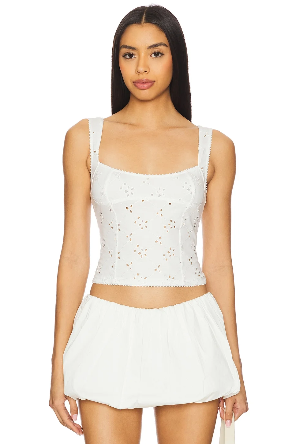 Full Bloom Eyelet Cami - 1