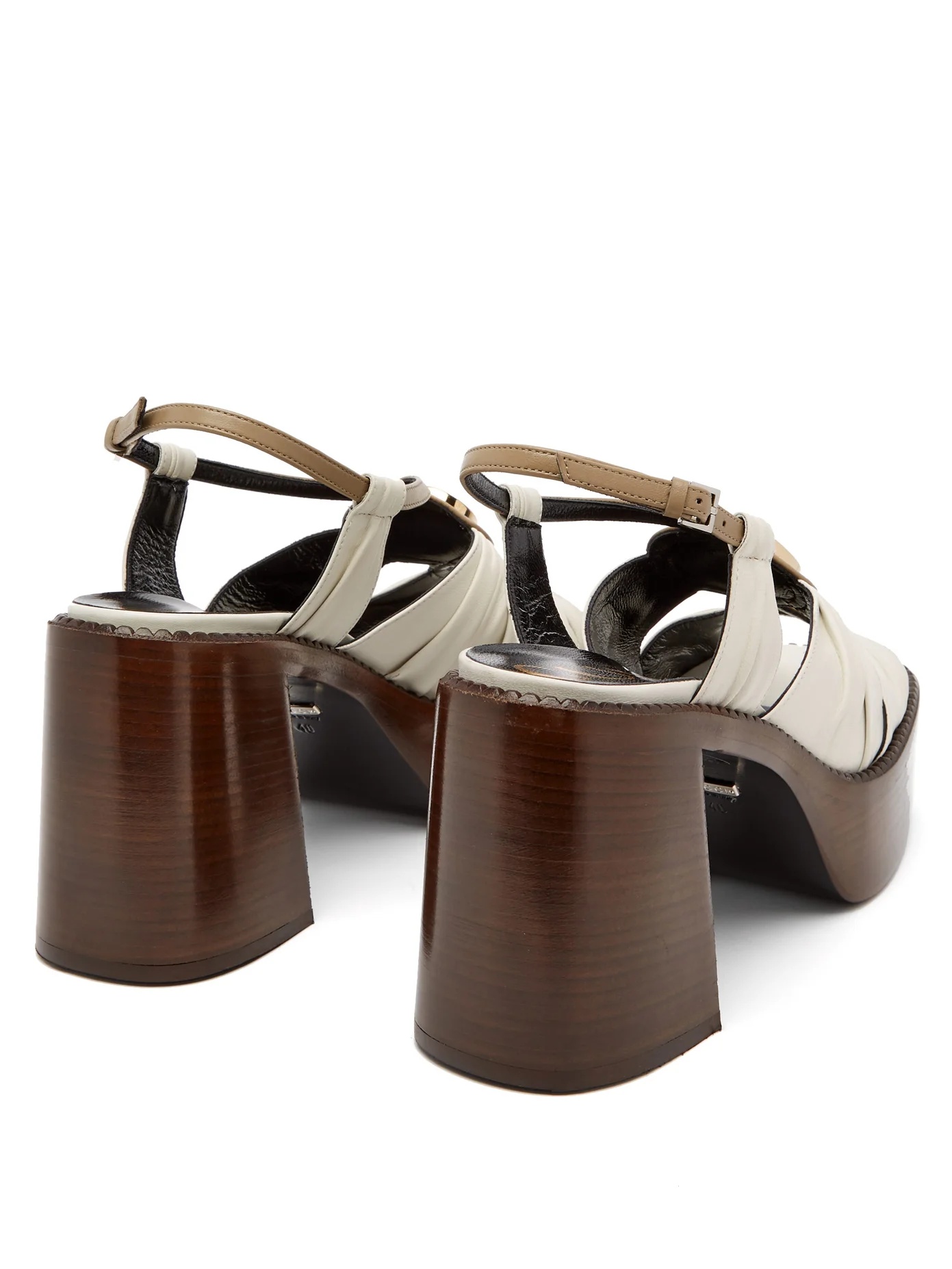 Ecate platform leather sandals - 4