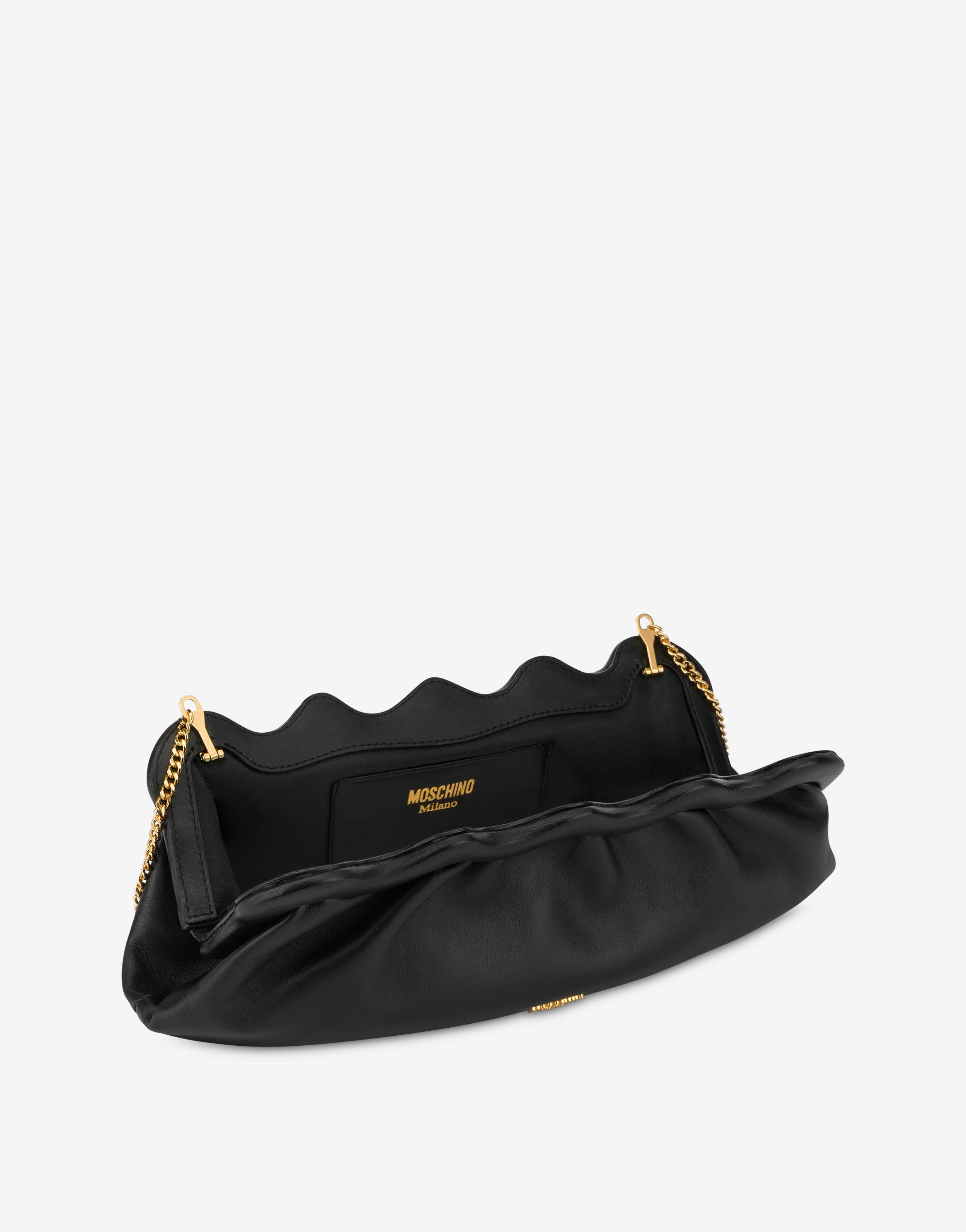 MORPHED NAPPA LEATHER CLUTCH - 3
