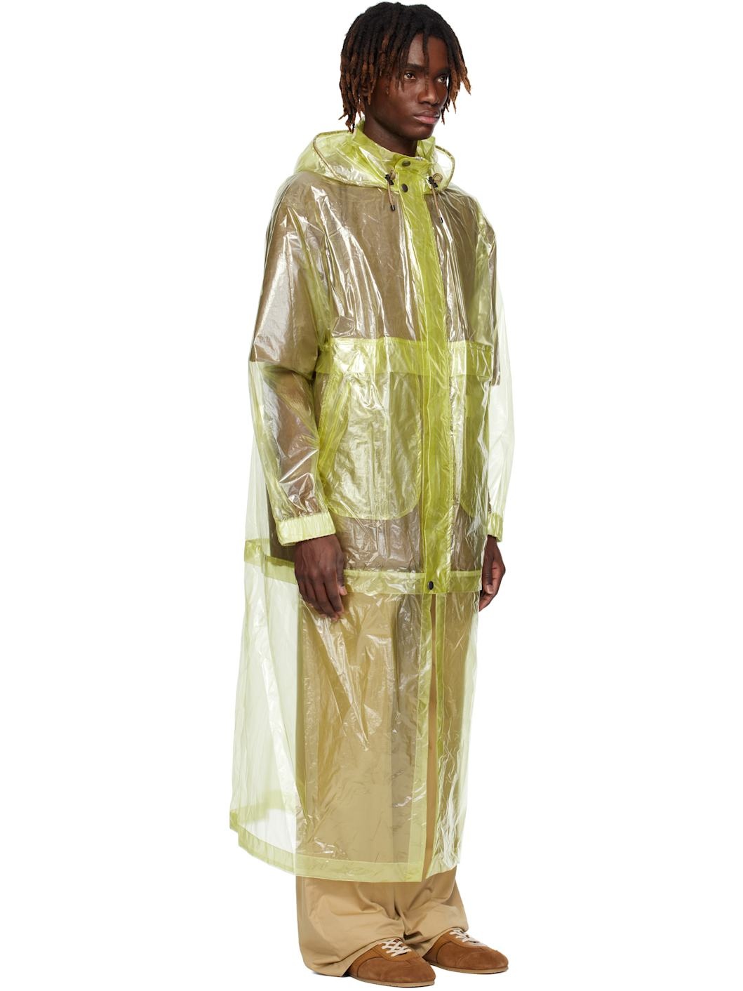 Yellow Sheer Taffeta Coat - 2