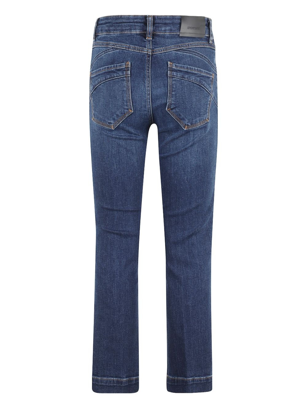 logo-patch straight-leg jeans - 2