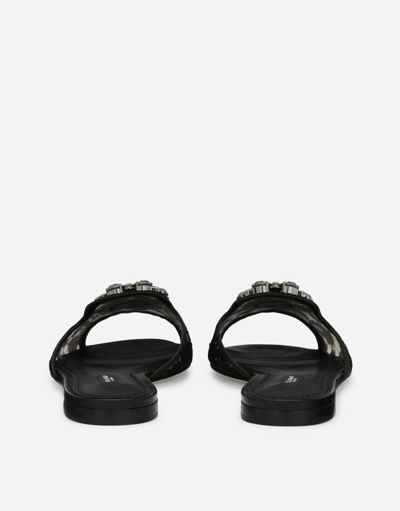 Dolce & Gabbana Slippers in lace with crystals outlook