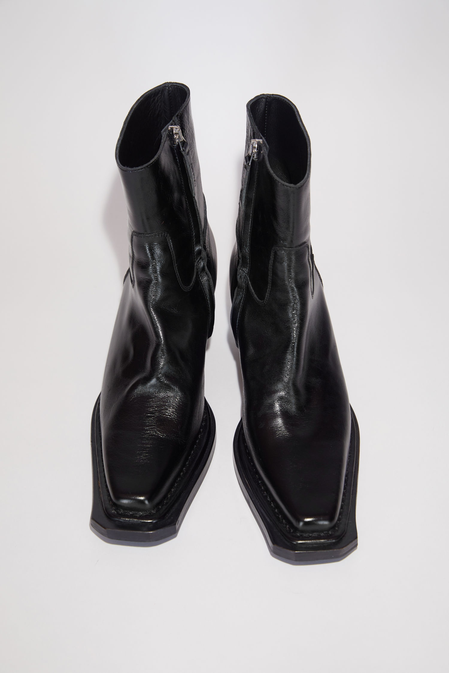 Leather Ankle boots - Black - 2