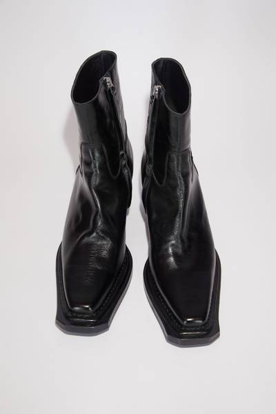 Acne Studios Leather Ankle boots - Black outlook