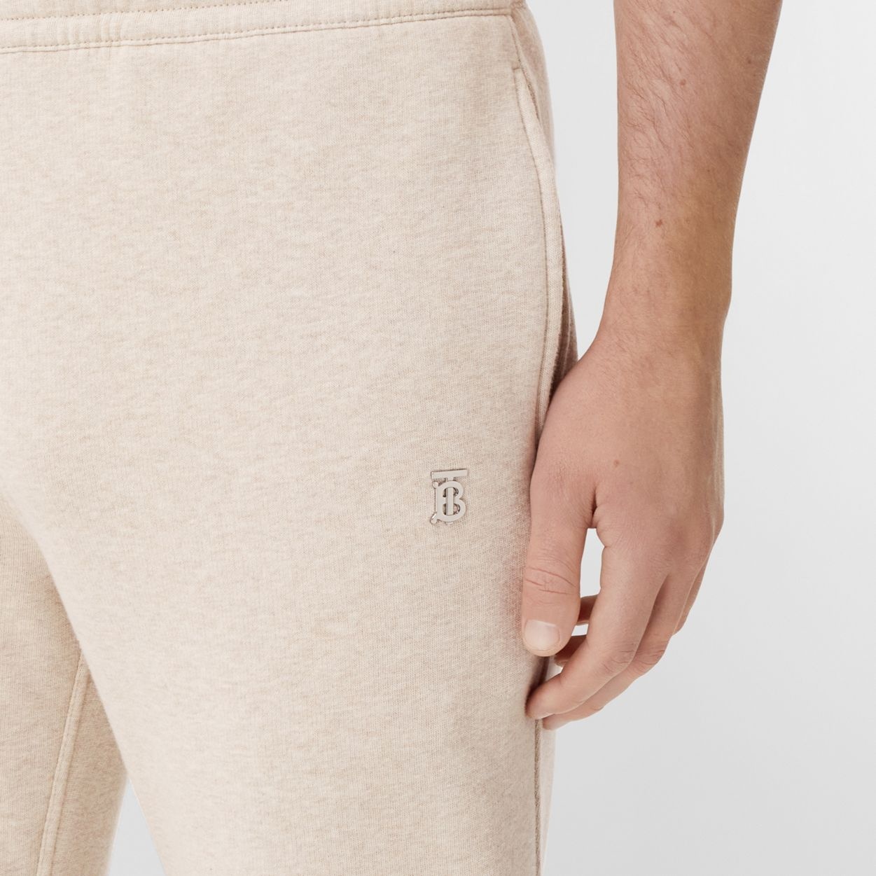 Monogram Motif Cotton Cashmere Jogging Pants - 3