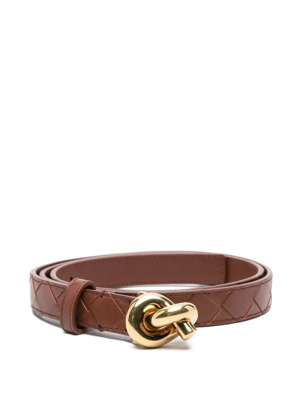 Bottega Veneta Women Knot Leather Belt - 1