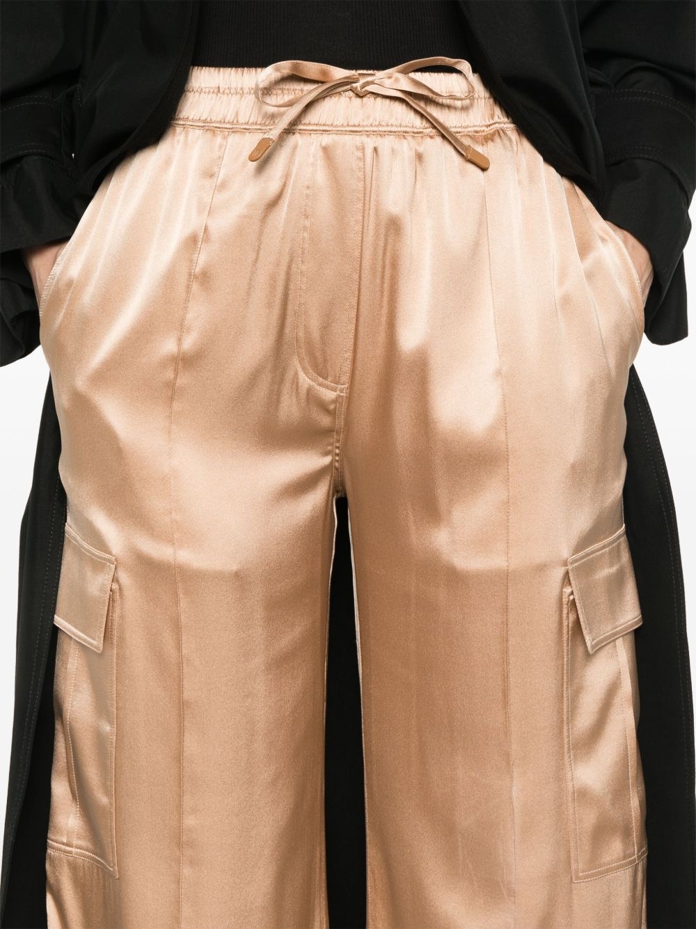 satin cargo pants - 5