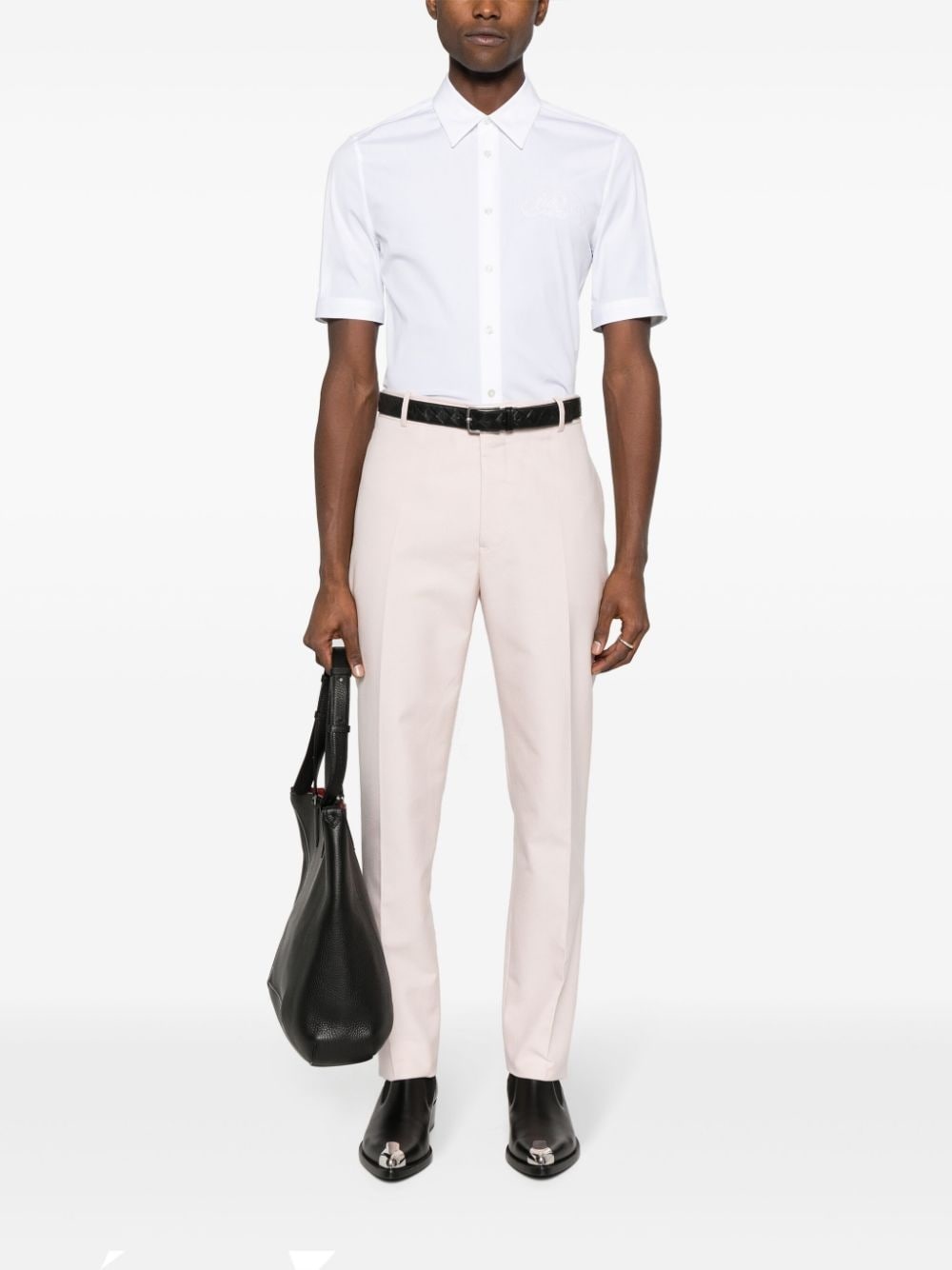 cotton tailored trousers - 2