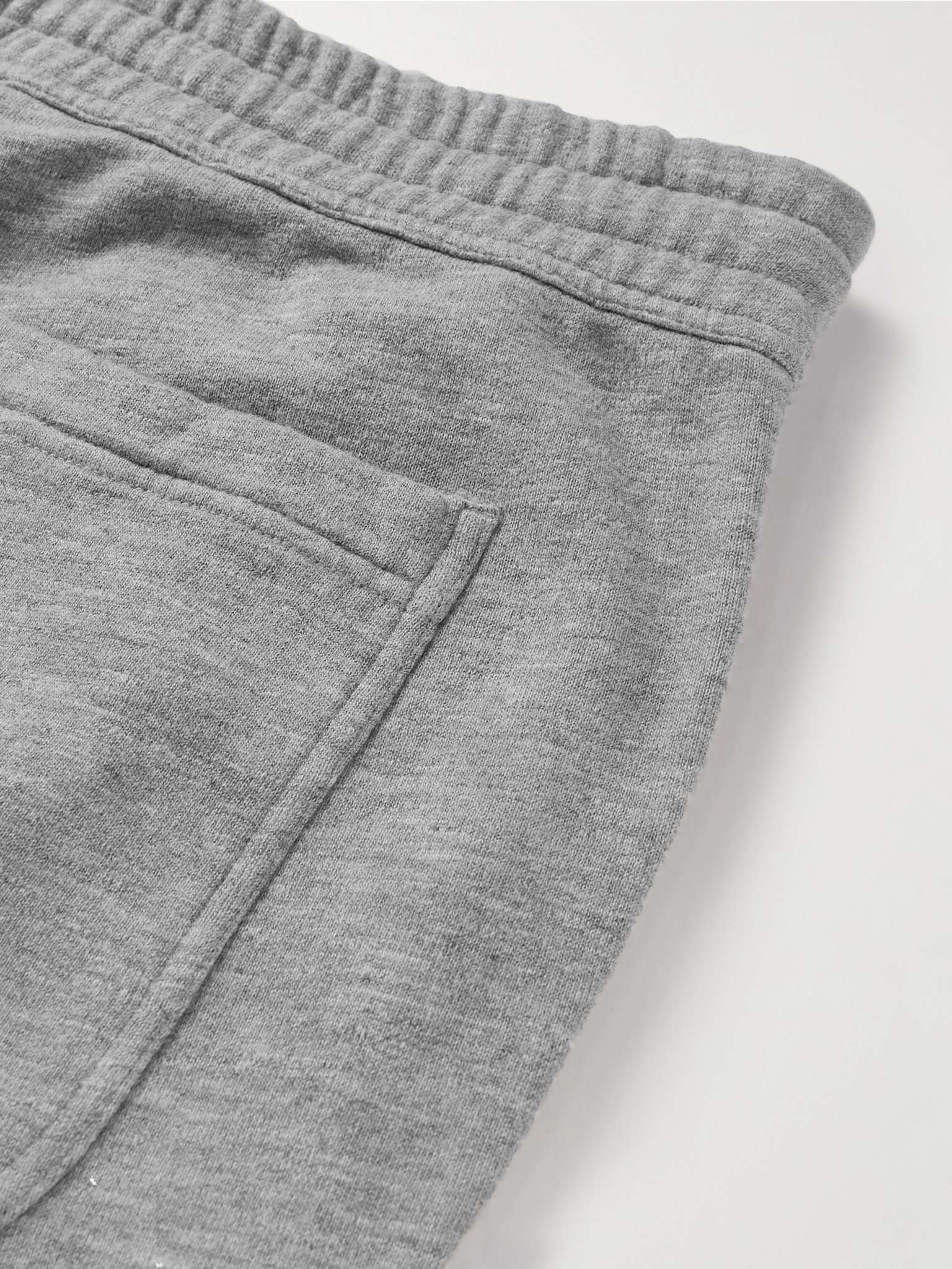 Tapered Brushed Cotton-Blend Jersey Sweatpants - 5