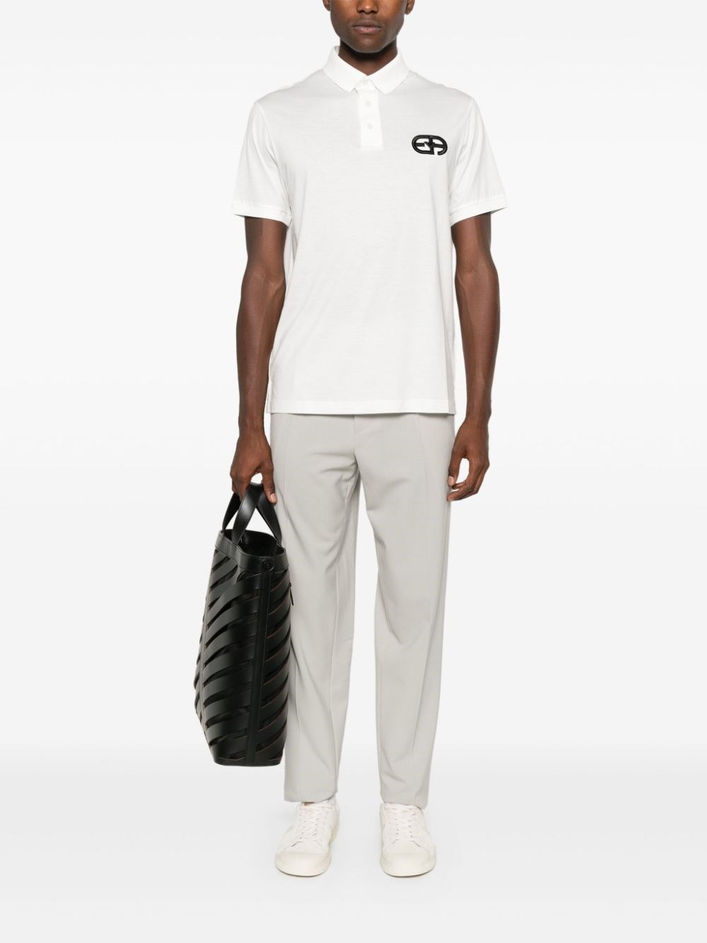Cotton blend polo shirt - 5