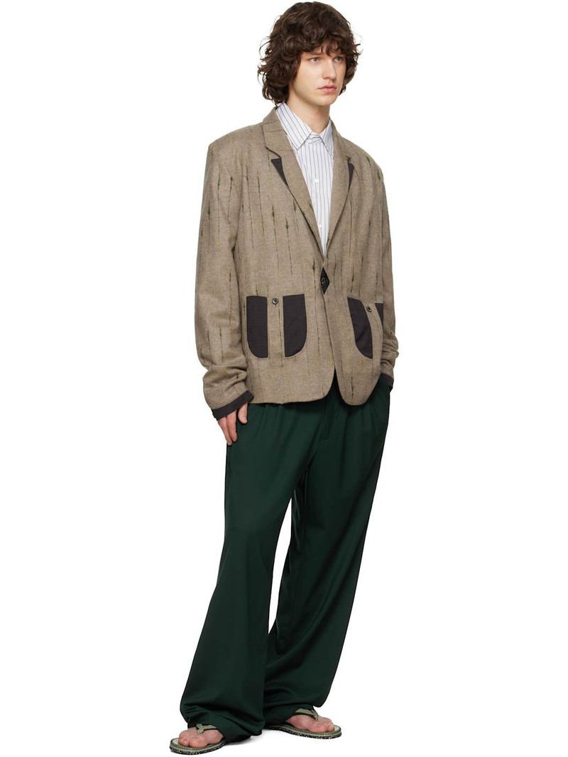 Kiko Kostadinov Green Andras Formal Trousers outlook