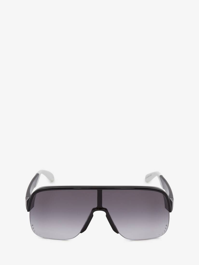 Court Visor Sunglasses in Black/grey - 1
