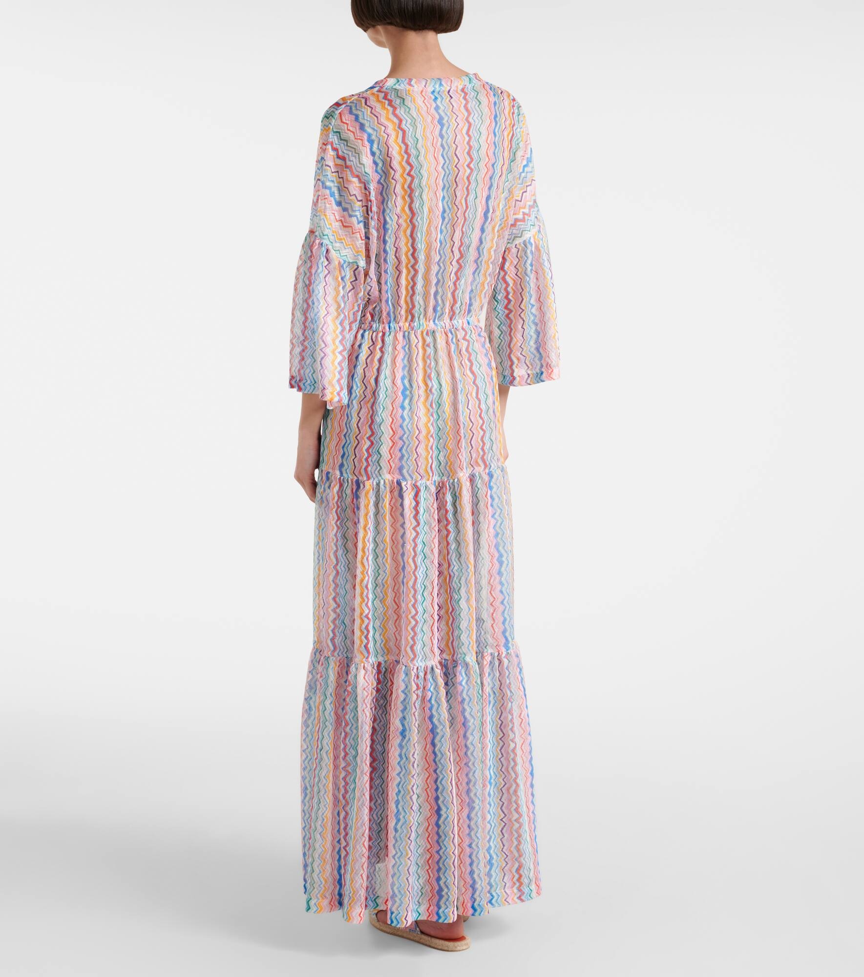 Zigzag tiered beach dress - 3