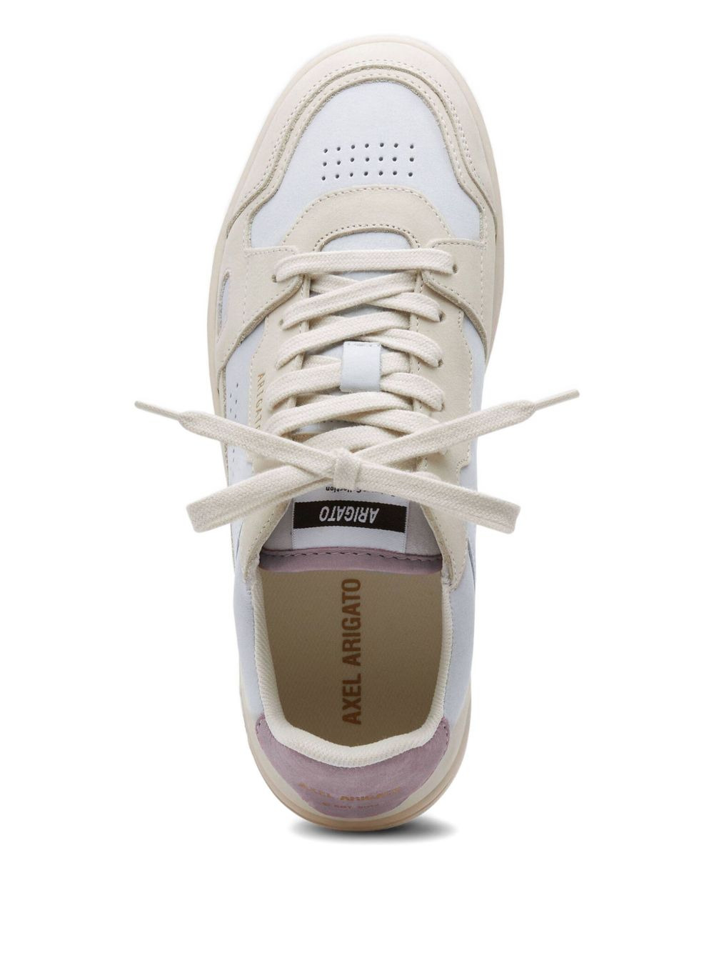 Dice Lo perforated-panel leather trainers - 3
