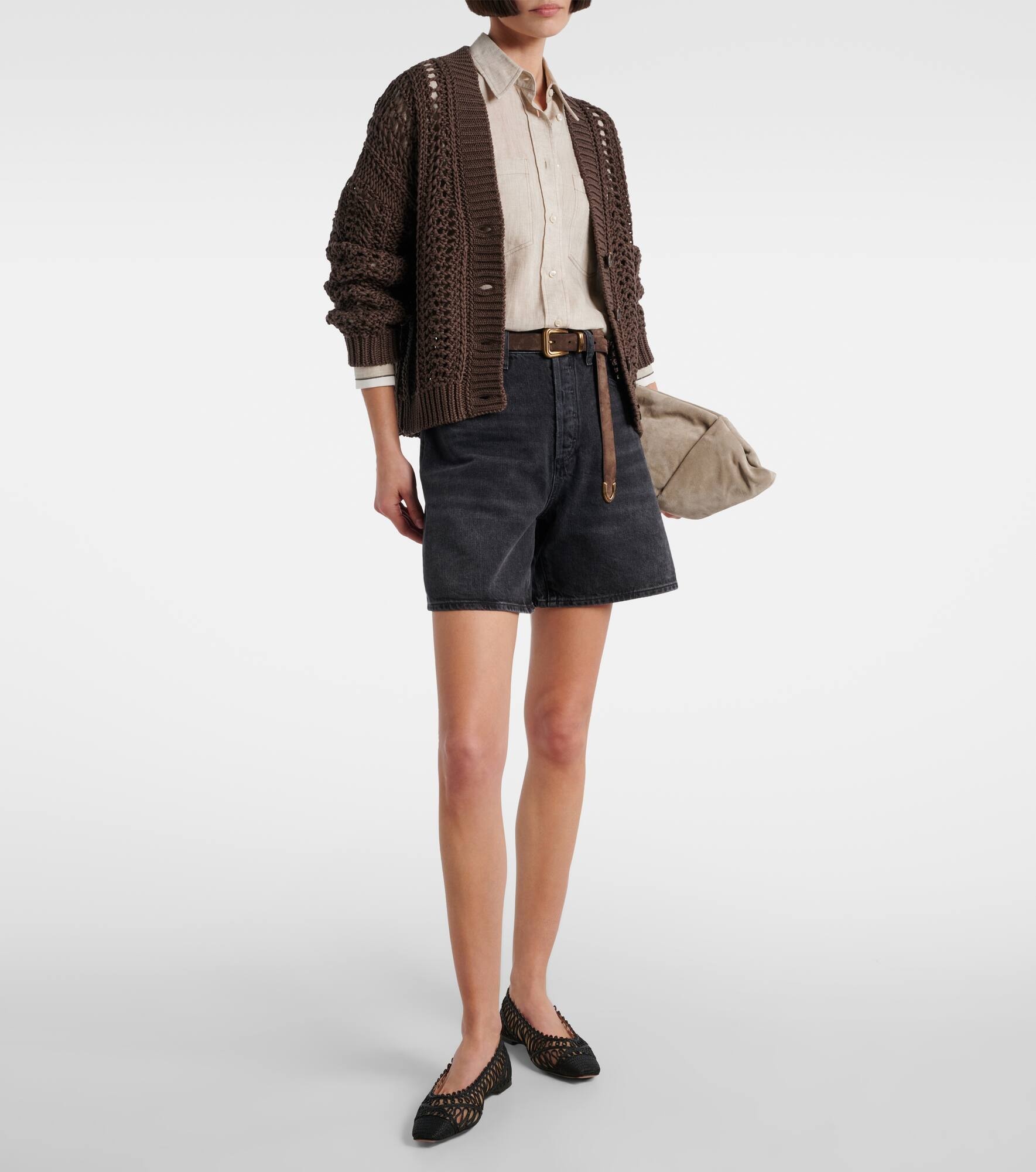 Dame high-rise denim shorts - 2