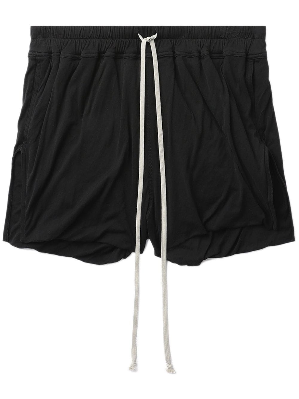 side-slits cotton shorts - 1