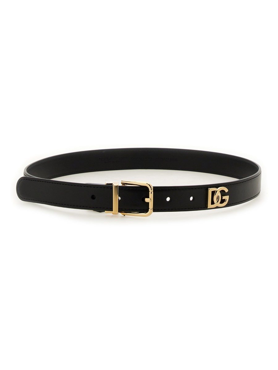 LEATHER BELT WITH LOGO - 1