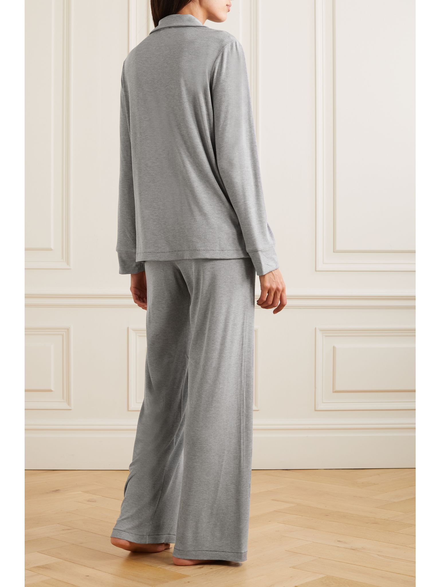 Soft Lounge Sleep Set - Heather Grey Gray - 3