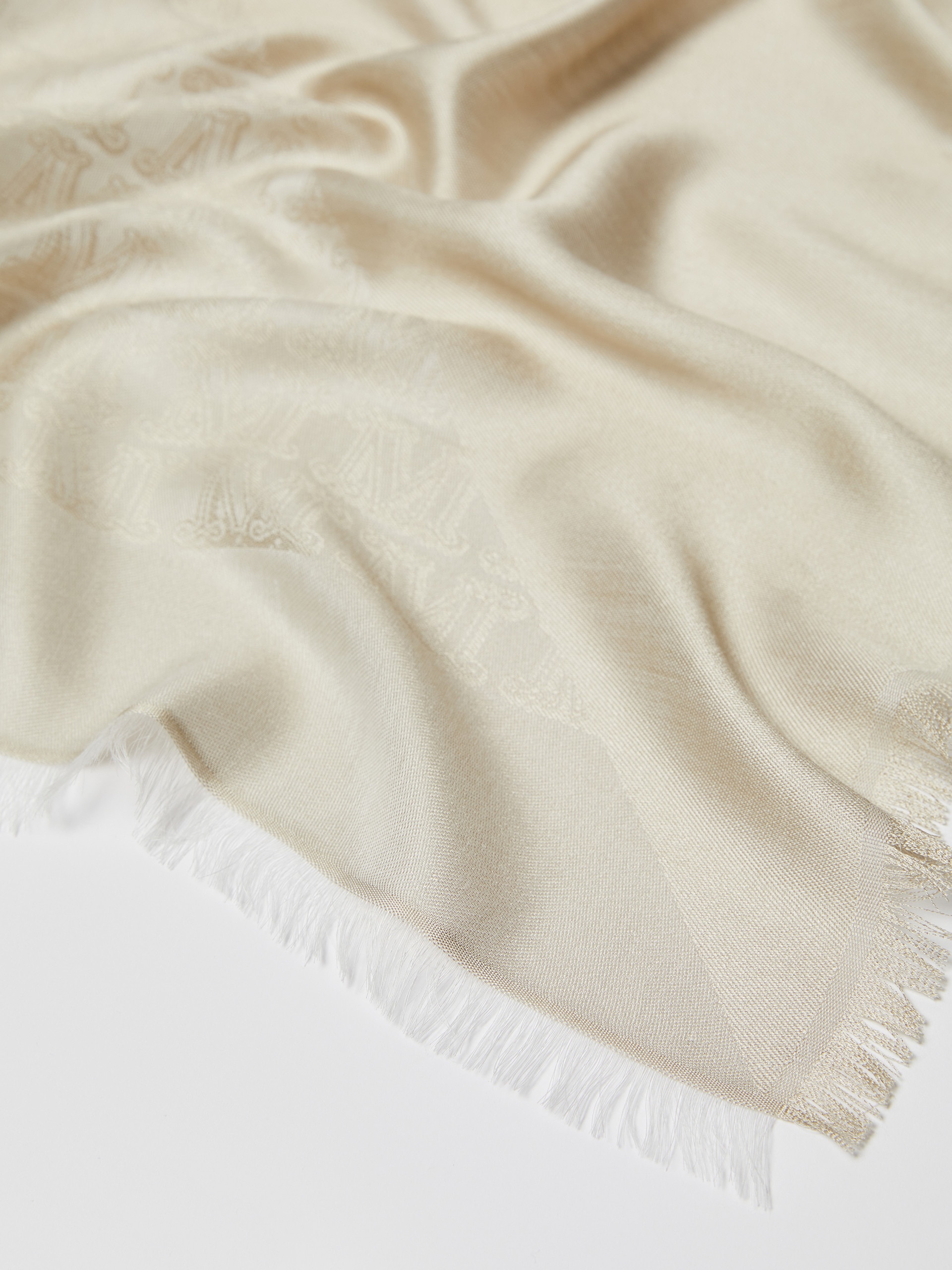 GEODE Jacquard-knit silk and cotton shawl - 3