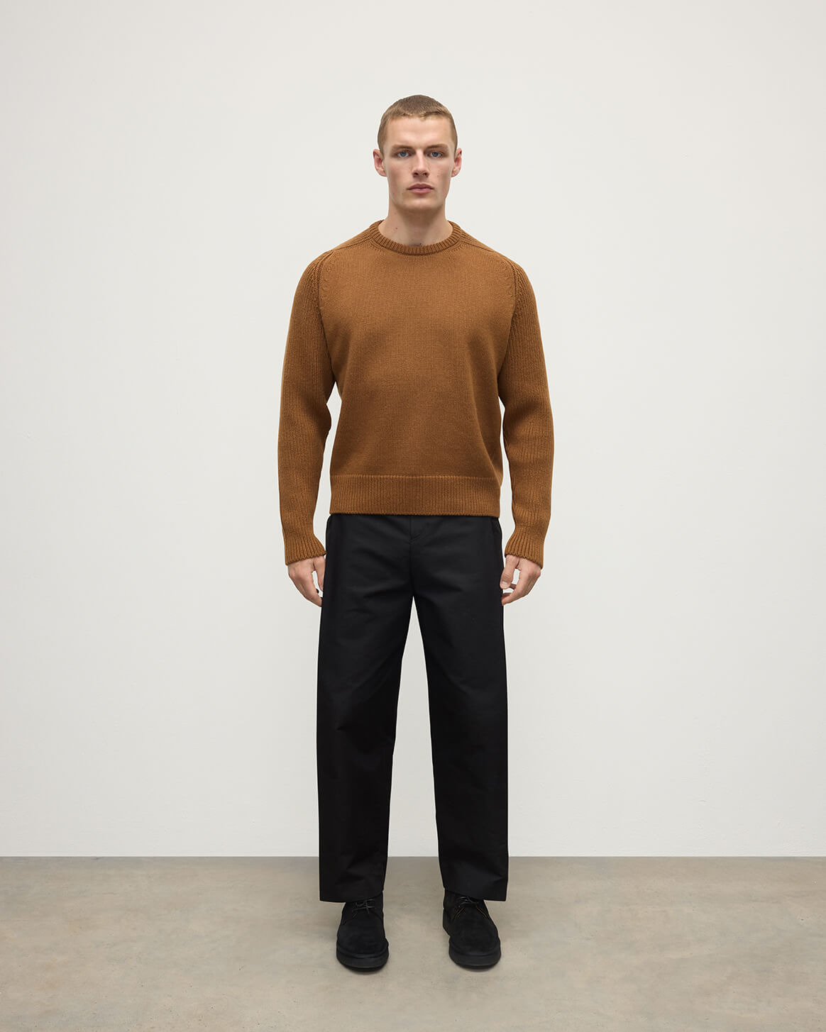 Ribbed Camel Cashmere Jumper - 2
