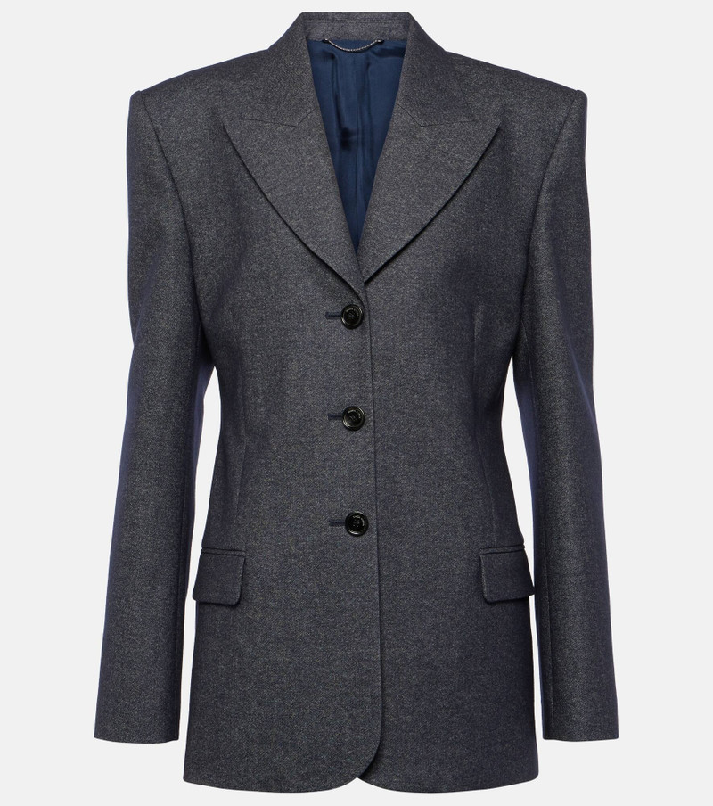 Wool-blend blazer - 1