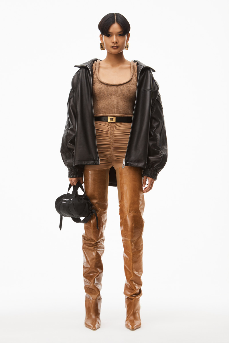 Alexander Wang knit tank in boiled wool outlook