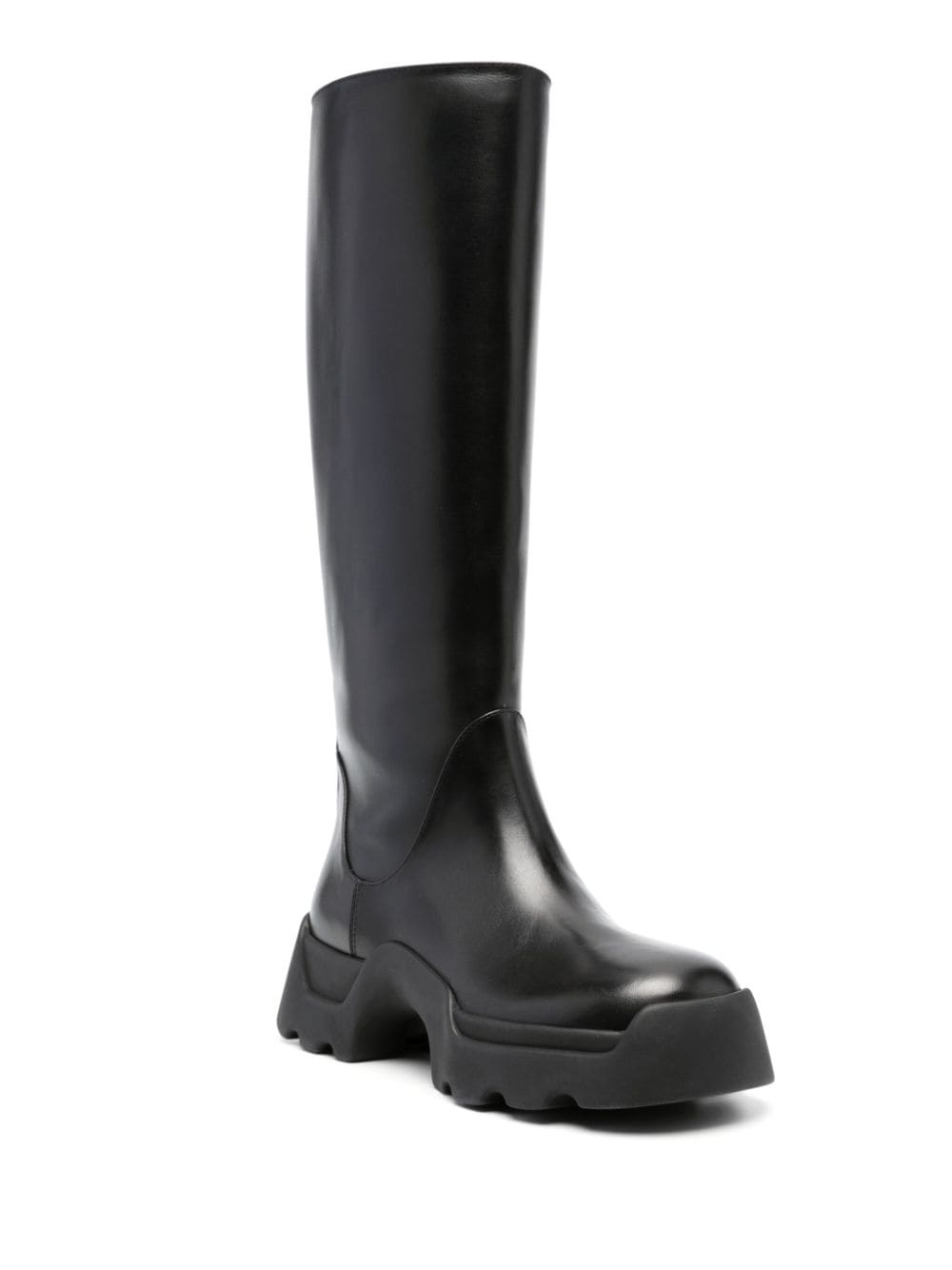 leather knee-high boots - 2