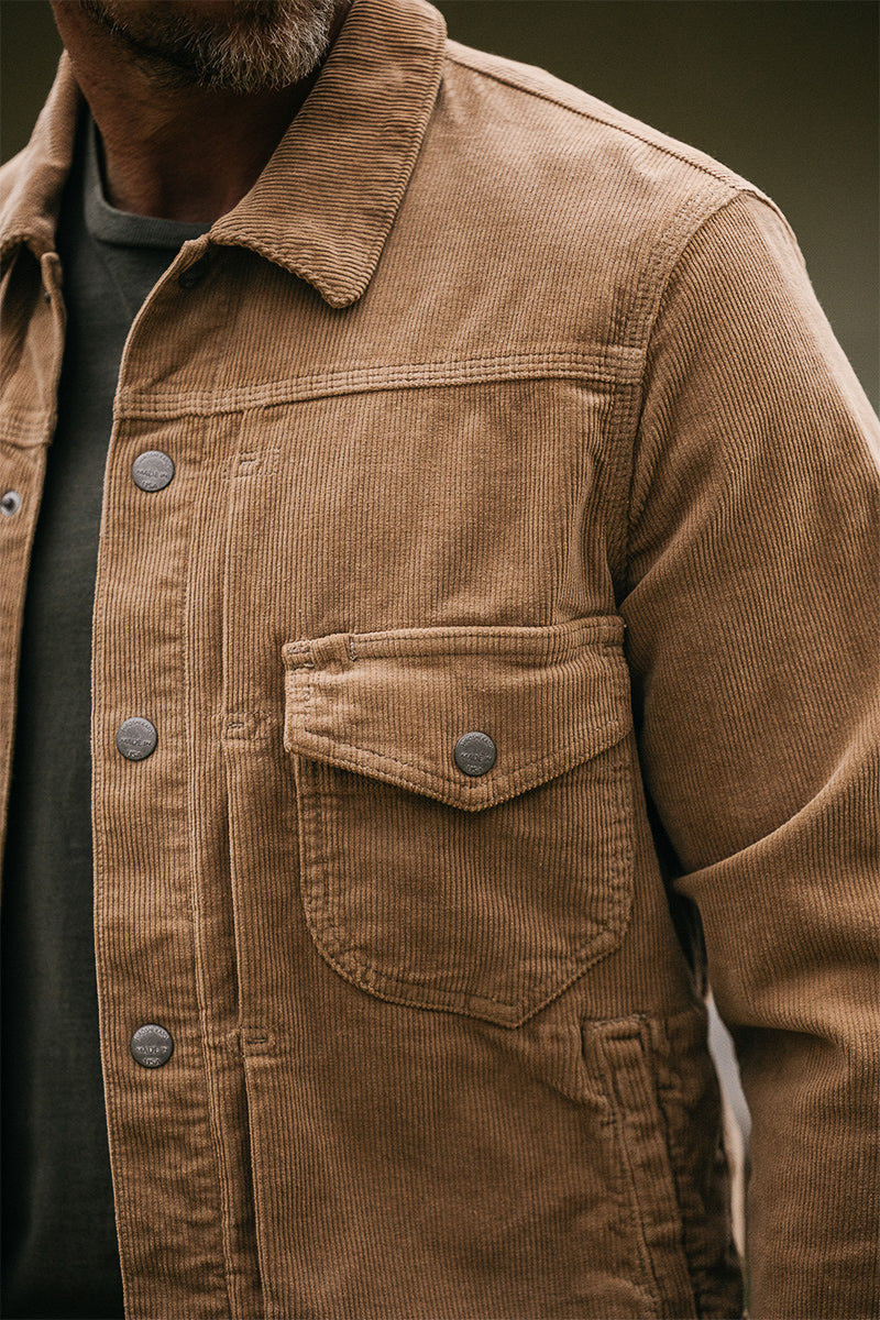 HIROSHI KATO The Blade 16 Wale Stretch Corduroy - Khaki outlook