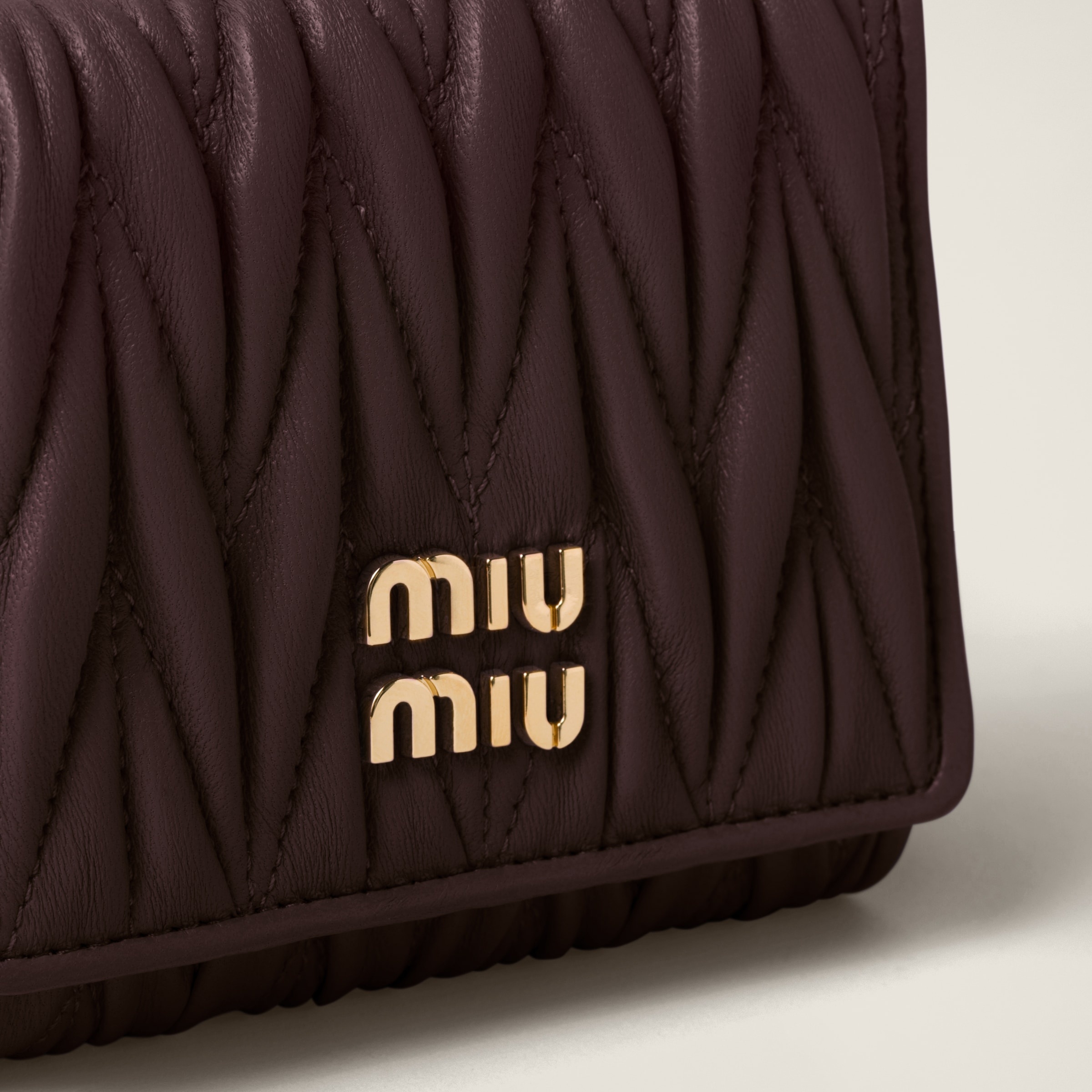 Small matelassé nappa leather wallet - 4