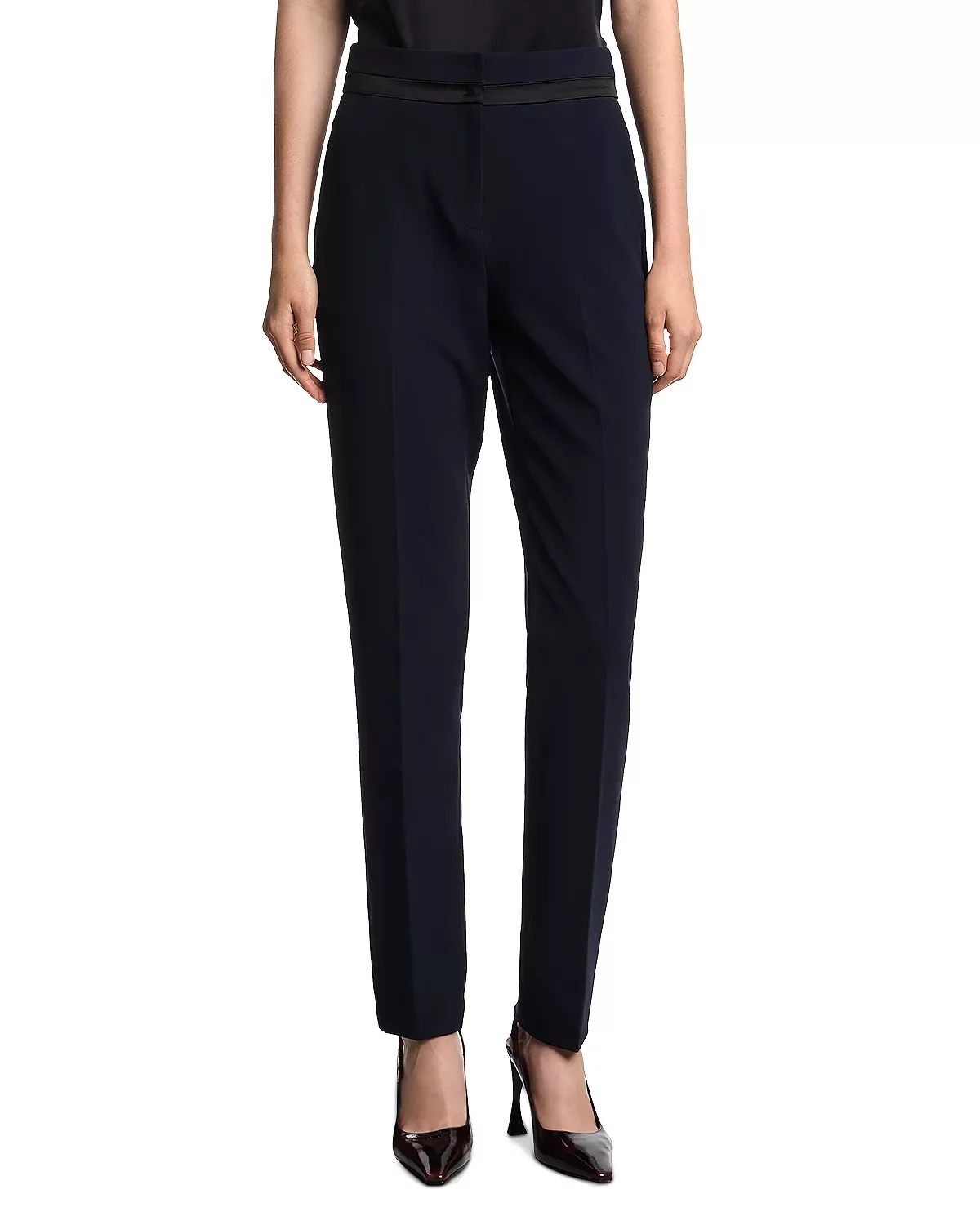 Satin Striped Pants - 1