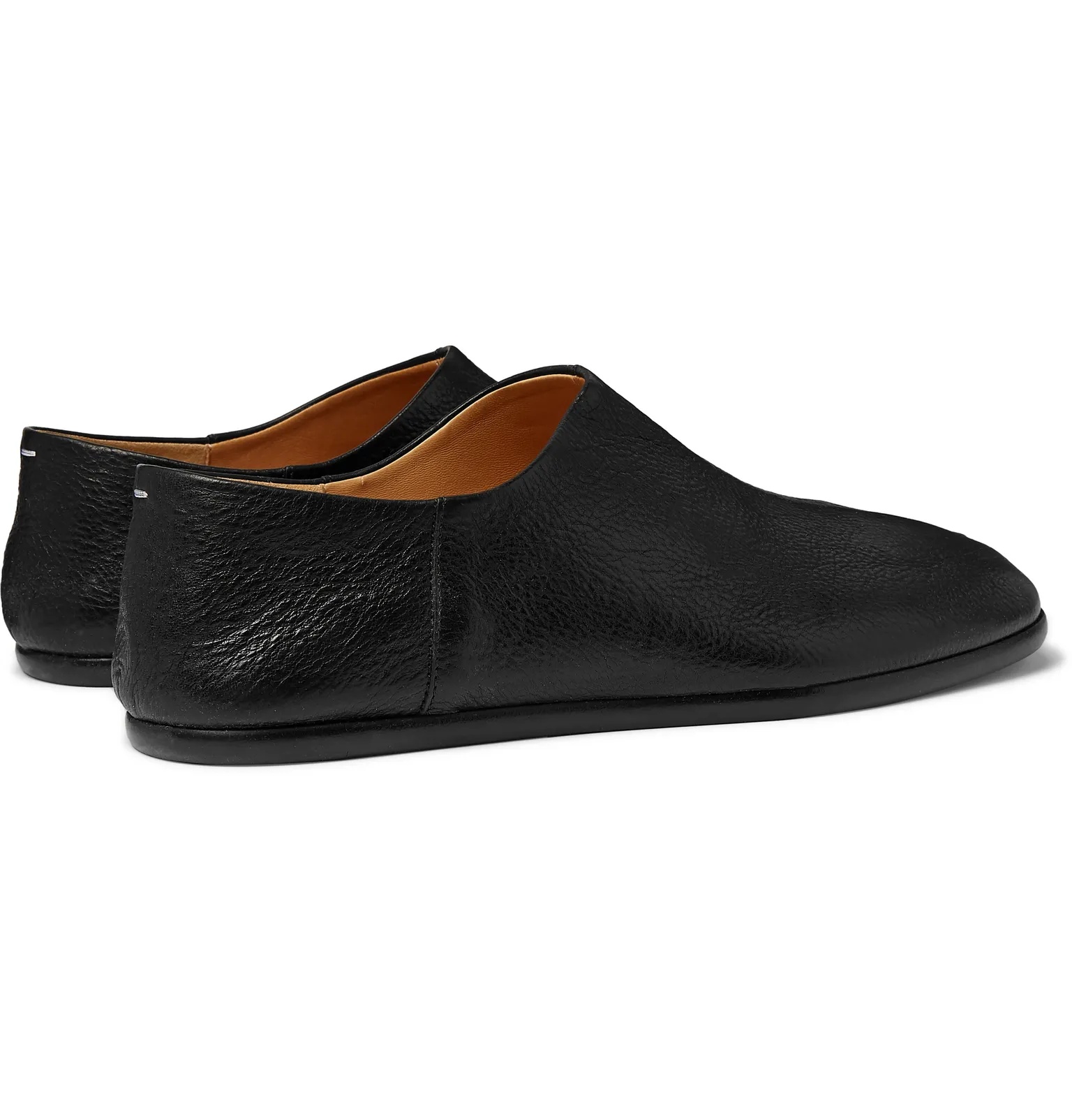 Tabi Split-Toe Full-Grain Leather Collapsible-Heel Loafers - 6