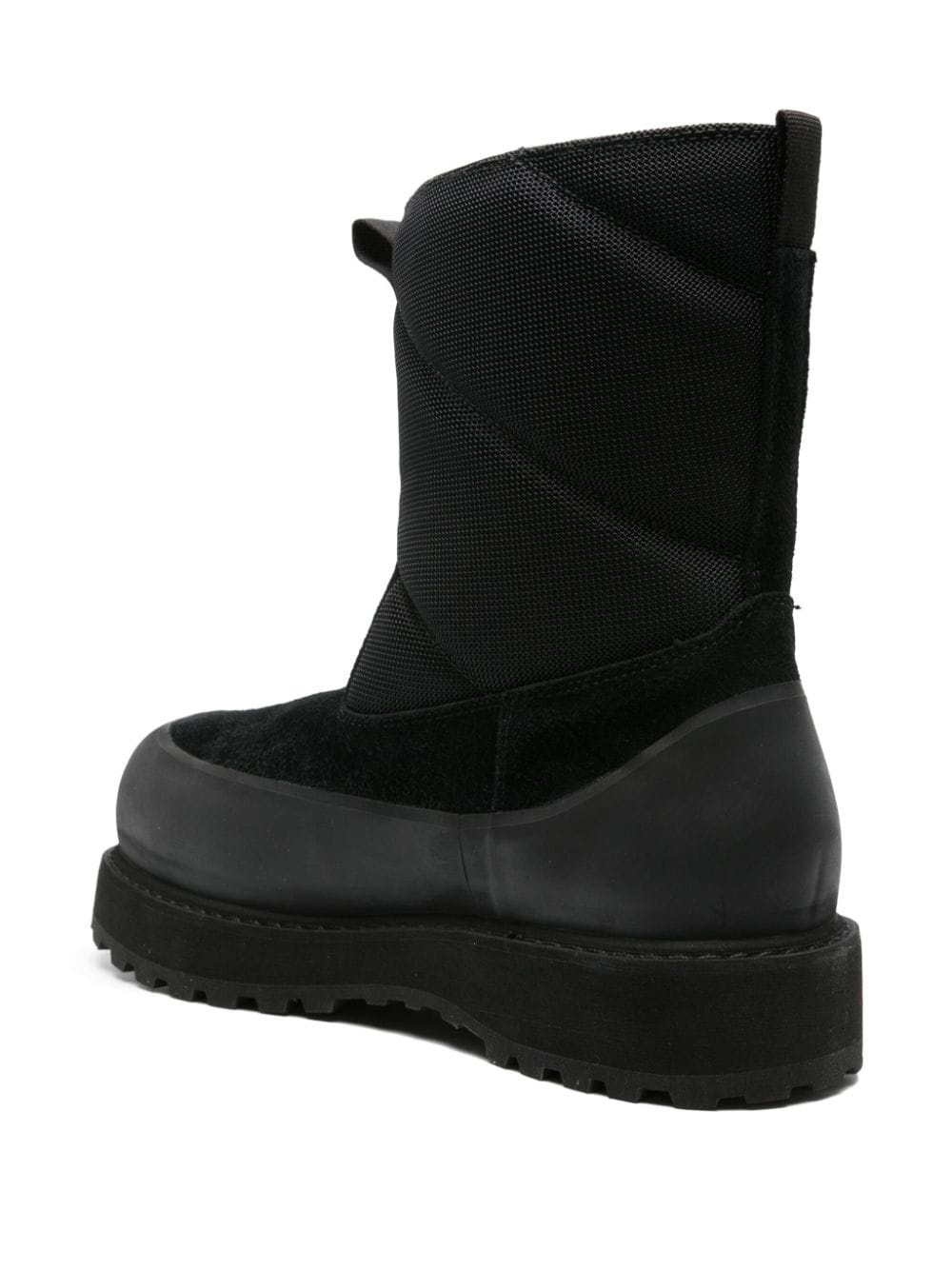 panelled chunky suede boots - 3