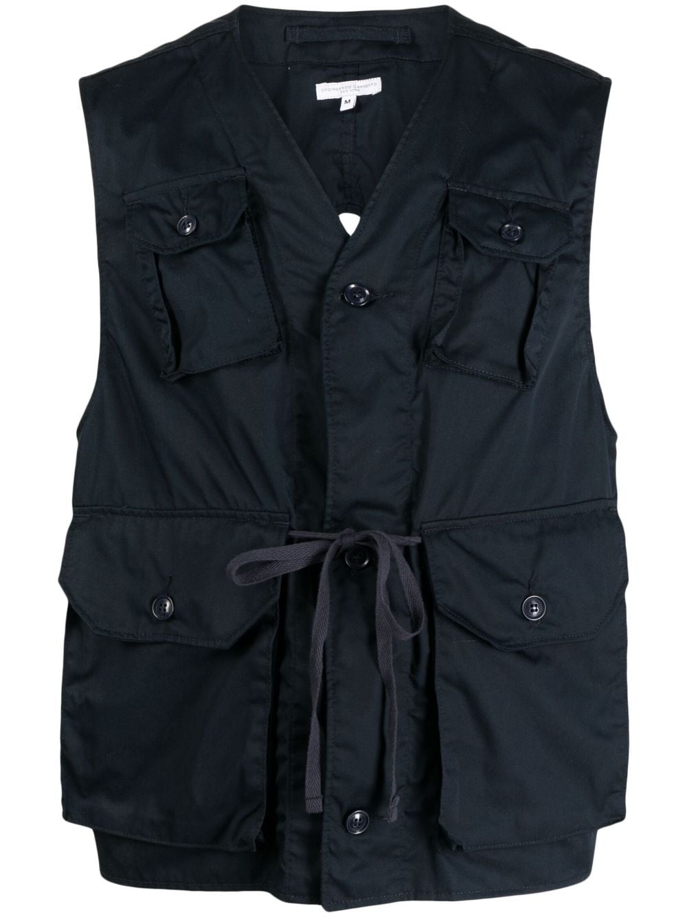 V-neck open-back vest - 1