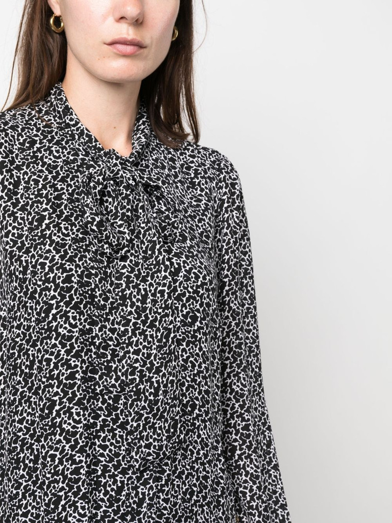 abstract-print midi shirt dress 5