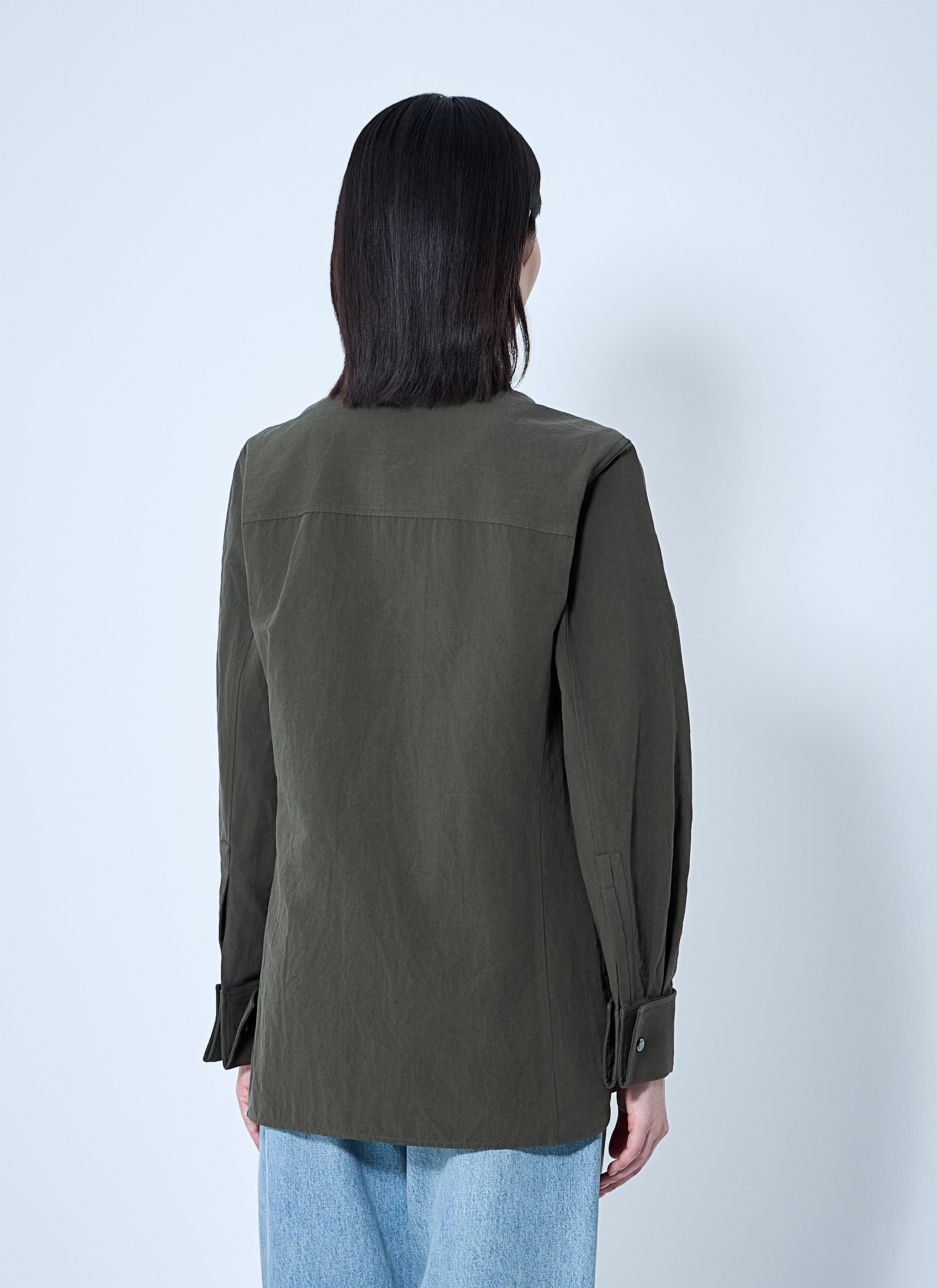 Saint Laurent Women Cassandre Shirt - 4