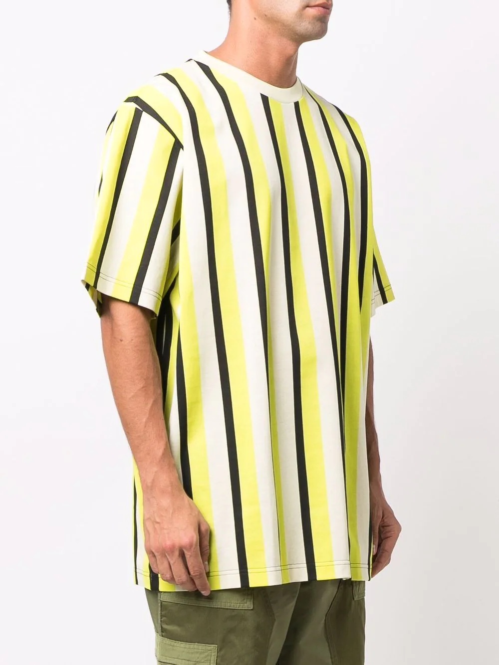 striped logo-print T-shirt - 4